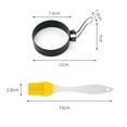 BPAFree Egg Muffin Sandwich Maker 4 Pack Egg Ring Set For Frying Shaping Eggs Round Egg