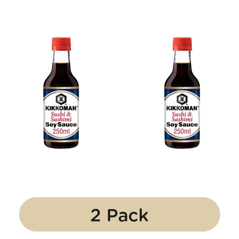 Kikkoman Sushi & Sashimi Soy Sauce 250ml, British Import (Pack of 2)