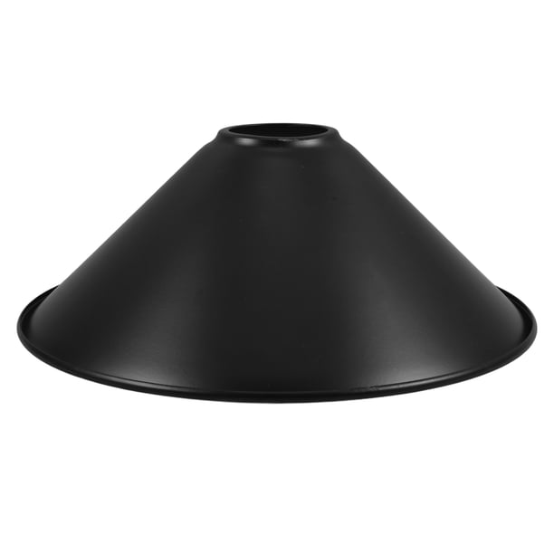 Protector de bombilla de metal vintage industrial, cubiertas de luz colgantes, cono de hierro, colgante de techo, pantalla de barril decorativa, pantalla de lámpara de mesa para aplique de pared