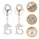 thumbnail image 2 of 2pcs llavero dhinestone llavero llave encimera de llave de llave de moda colgante, 2 of 6
