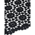 thumbnail image 4 of INSPIRE CHIC Floral Cotton Crochet Mantilla Scarves, Little Shawl Cape Triangle Head Covering Church Veil for Mass Wedding 43.3x15.7" Black, 4 of 4