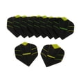 thumbnail image 2 of maskred Set of 10 Stylish Standard Shape Flights Tail Accessory for Games Black Green 1Set, 2 of 6
