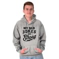 thumbnail image 5 of My Dad Jokes Are Strong Funny Fathers Hoodie Hooded Sweatshirt Men Brisco Brands S, 5 of 5
