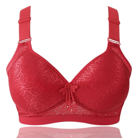 

Kizly Bras For Women Deals Plus Size Women s Bras Wirefreee Extra-Elastic Women s No Rims Comfortable Sexy Four Breasted Adjust Solid Color Bra Summer Savings Clearance