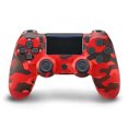 thumbnail image 2 of Controlador Inalámbrico BT Doble Vibración Con Panel Táctil para PS4 (rojo Camuflaje UE), 2 of 9