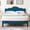 Blue, variant on Katkuca Queen Upholstered Platform Bed Frame with Adjustable Headboard, No Spring Box Need, Blue