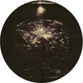 thumbnail image 1 of Ahgly Company Machine Washable Indoor Round Transitional Night Black Area Rugs, 3' Round, 1 of 7