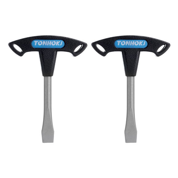 Uxcell 2pcs 10mm Tournevis à Tête Plate pour Vis à Fente Plaque à Dégagement Rapide Trépied Monopode de Caméra, Noir
