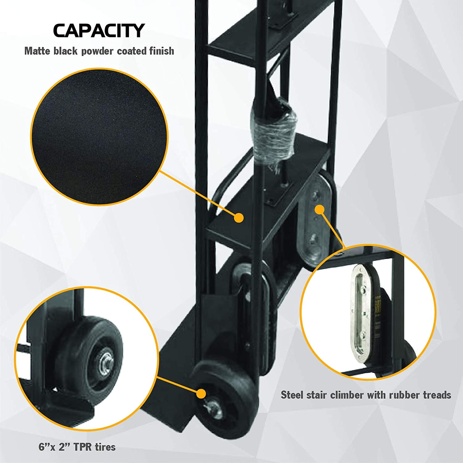 Olympia Tools 800 lb Hand Truck with Belt Tightener, 85-038