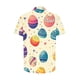 thumbnail image 4 of Blusas y camisas de manga corta con cuello en V Camisa estampada de Pascua para hombre Camisa abotonada Top de poliéster para hombre, 4 of 4