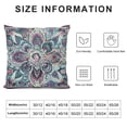 thumbnail image 5 of Ethnic Throw Pillow Cushion Cover, Bohemian Hippie Mandala Paisley Design, Decorative Square Accent Pillow Case,  Pink Purple, 5 of 5