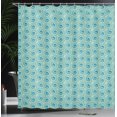thumbnail image 3 of Ambesonne Abstract Shower Curtain, Traditional Swirls Graphic, 69"Wx84"L, Sea Blue and Pale Green, 3 of 4