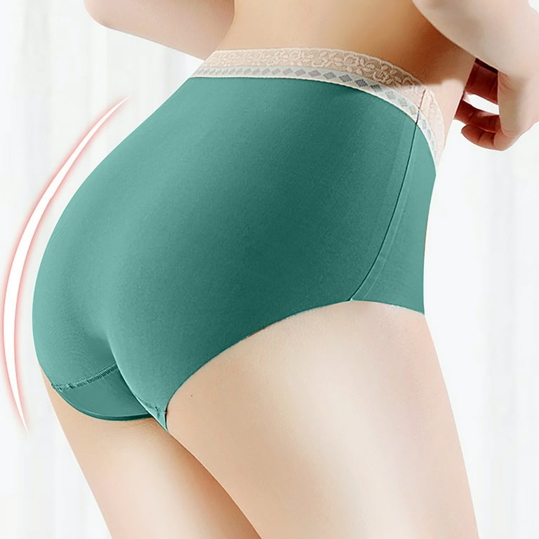 Underwear For Women Women'S Underwear Panties Seamless Flower Print  High-Waist Lace Intimates 