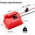 thumbnail image 2 of Power Adapter for Milwaukee M18 18V Battery with Fuse for RC Car, Robotics, 2 of 5
