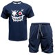 thumbnail image 2 of Pantalones Cortos Casuales Para Hombre, Pantalones Cortos Cargo Casuales Para Hombre, Pantalones Cortos de Cintura Elástica, Pantalones Cortos de Trabajo de Playa de Verano, Estilo 4 Bolsillos, Tres, 2 of 3