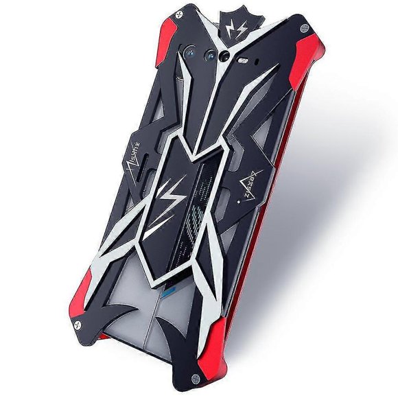 For Asus Rog Phone 6 5g Aluminum Alloy Phone Case Dual-color Shockproof Protective Cover-black/red