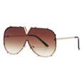 thumbnail image 1 of Gafas de sol V8, gafas de moda, gafas de sol personalizadas de una sola pieza, hechas de metal, 1 of 5