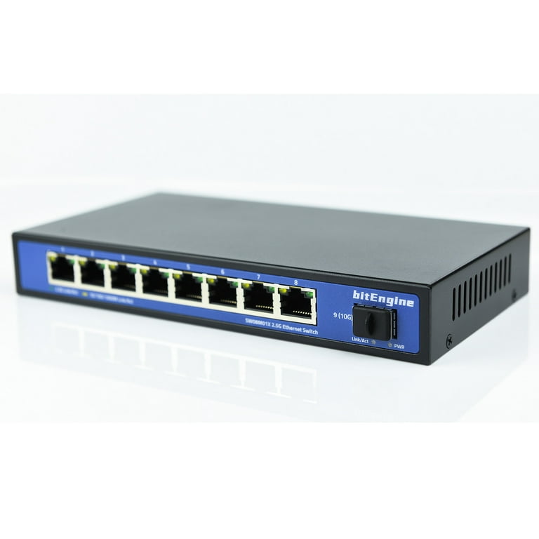 9 Port 10 Gigabit Uplink 2.5G Ethernet POE Switch