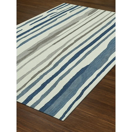 Addison Stripe - Addison Rugs Addison Taylor Blue/Ivory Modern Stripe Area Rug
