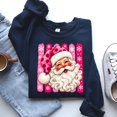thumbnail image 4 of Pink Santa Claus Christmas Graphic Sweatshirt, 4 of 6