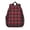 Red and Black, variant on Purple and Black Checkered Pattern Backpack for School, Cute School Bag with Adjustable Shoulder Straps and Padded Back, 15"x11.42"x5.5"