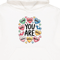 thumbnail image 3 of Inktastic Colorful Encouragement You Are Strong Loved Brave Enough Capable Worthy Youth Hoodie Sweatshirt, 3 of 4