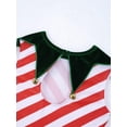 thumbnail image 5 of Zaldita Kids Girls Santa Elf Christmas Costume Candy Cane Striped Gymnastics Leotard Ballet Tutu Green 14, 5 of 7