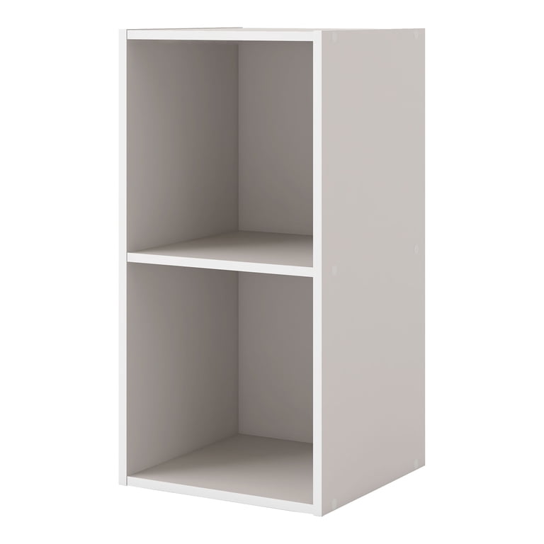 Furniture Of America Brooks Stackable 2-Cube Wood Bookcase, Gray photo 1