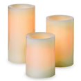 thumbnail image 1 of CGT25667CR301 Vanille Parfumée&44; Cire Ronde Sans Flamme Pilier Set&44; Crème&44; Pack - 3, 1 of 1