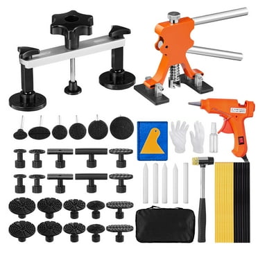BENTISM 56PCS Car Body Dent Puller With Golden Dent Puller Bridge Lifter Tool Paintless Hail Remover Repair Kit