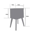 thumbnail image 5 of Buro Recamara Almacenamiento Mdf Moderno Recámara Flor Loto Blanco, 5 of 5