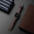 thumbnail image 5 of Mumba Compatible for Apple Watch Band 40mm 38mm, Genuine Leather Replacement for Iwatch Bands with Stainless Metal Buckle,Compatible with iWatch Series 4 Series 3 2 1 Sport Edition(Brown), 5 of 6