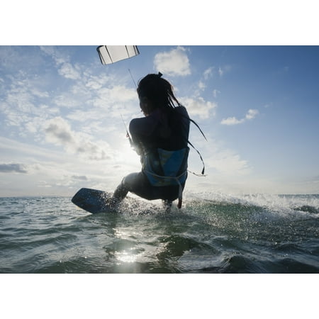 Kitesurfing Tarifa Cadiz Andalusia Spain Canvas Art - Ben Welsh Design Pics (36 x 26)