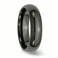 thumbnail image 4 of Titanium Black Ti 6mm Polished Band Ring 10.5 Size, 4 of 6