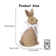 thumbnail image 3 of Decoración para jardín europeo, hogar y habitación infantil. Conejo de Pascua decorativo con efecto de sentarse, fabricado en resina y ratán., 3 of 7