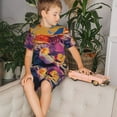 thumbnail image 4 of Balery Colorful Gecko Jungle Art Conjunto de Pijama Infantil de Manga Corta con Estampado – Ropa de Dormir de Algodón Suave-Small, 4 of 6