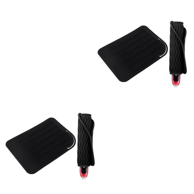 Transemion Tapis de Protection pour Fer Plat Accessoires de Coiffeur pour Protéger No.2 2ensemble