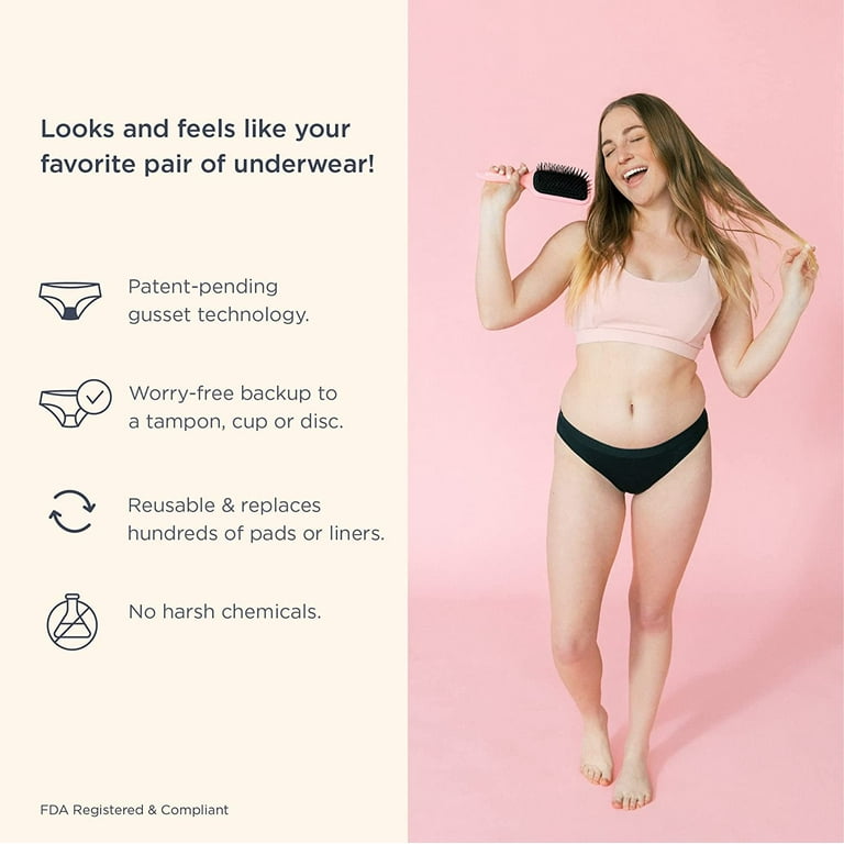 Saalt Reusable Period Underwear - Comfortable, Thin, And  Keeps You Dry From All Leaks