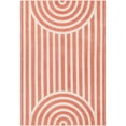 thumbnail image 2 of Unique Loom Whimsy Kids Collection Area Rug - Lines (4' 1" x 6' 1" Rectangle Soft Coral Pink/Ivory), 2 of 9