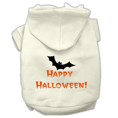 Mirage Pet Happy Halloween Screen Print Pet Hoodies  Cream - 2XL - Size 18