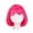Hot Pink, variant on Dark Purple Short Straight Bob Wig With Bangs For Daily Party Anime Costume
