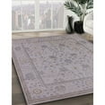 thumbnail image 3 of Ahgly Company Machine Washable Indoor Round Industrial Modern Dark Goldray Area Rugs, 7' Round, 3 of 7
