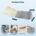 thumbnail image 2 of MOONORAH Cervical Neck Pillows for Pain Relief Sleeping, High Density Memory Foam Orthopedic Pillow, Ergonomic Roll for Support and Shoulder Relaxation, Neck and Spine Alignment in Bed, Office, 2 of 8