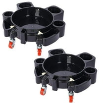 Ami 2-Pieces Set 5 Gal. 250 lbs. Rolling Bucket Dolly with 5 Swivel Casters Removable Bucket Dolly for Car Wash Dolly