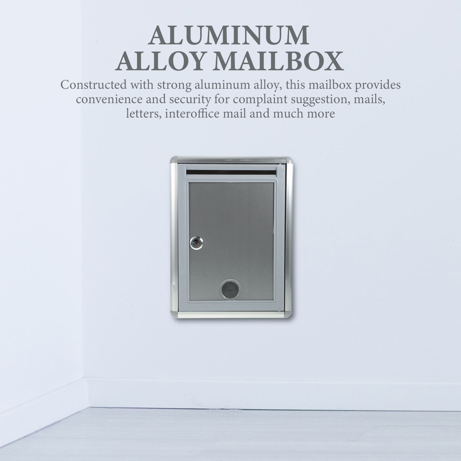 RENACLIPY 1Pack Wall Mounted Lockable Suggestion Box for Secure Mail Collection 11.2x8.5x4.1in