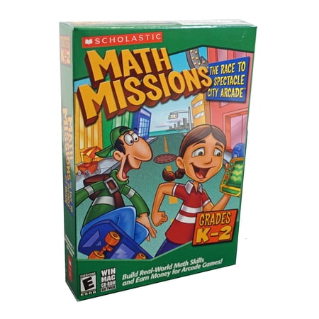 Math Missions: CDRom Software Game to Build Math Skills - For Kindergarten - 2nd Grade