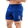 thumbnail image 2 of Faithtur Men Summer Swim Shorts Solid Color Elastic Waist Swimming Trunks, 2 of 2