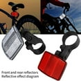 thumbnail image 4 of Bicycle front and rear reflector kit, bicycle wheel ctor kit, handlebar and armchair safety warning reflector, reflector kit, 4 of 8