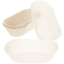 NIAIZEK 50pcs Disposable Hot Dog Holders GreaseProof Paper Snack Trays for Storage Use White