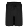 thumbnail image 2 of Yievot Mens Summer Beach Shorts 7 Inch Lightweight Casual Elastic Waist Drawstring Linen Shorts for Men, 2 of 5